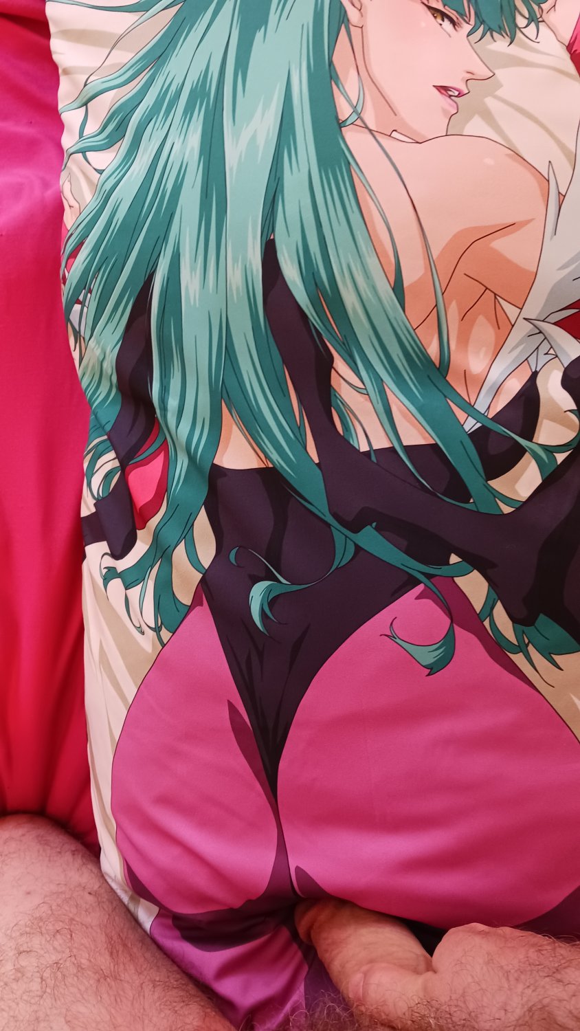 Morrigan (Darkstalkers) Dakimakura reverse side - Masturbation and Cum #6uEljO9X
