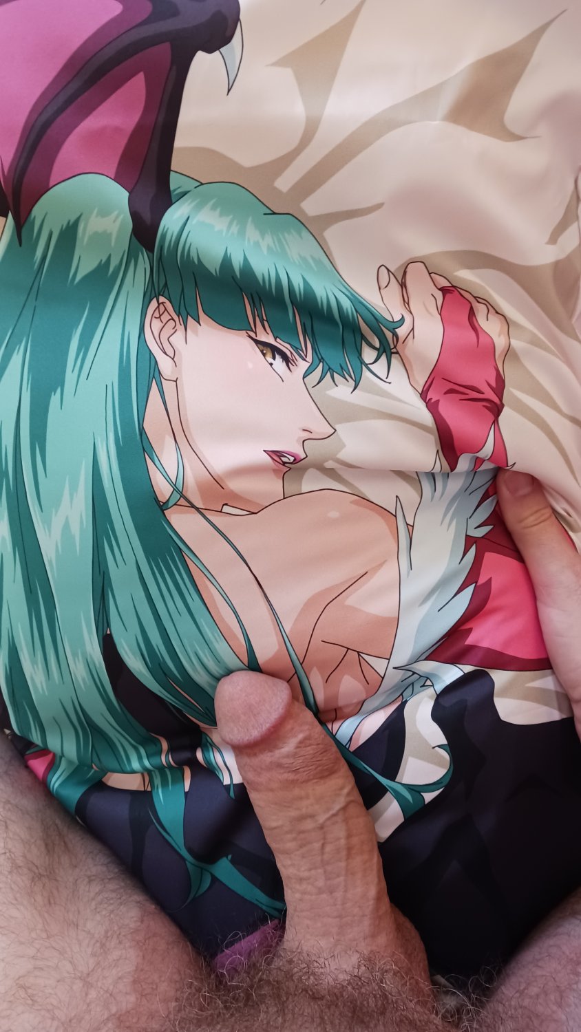 Morrigan (Darkstalkers) Dakimakura reverse side - Masturbation and Cum #W39kJNfG