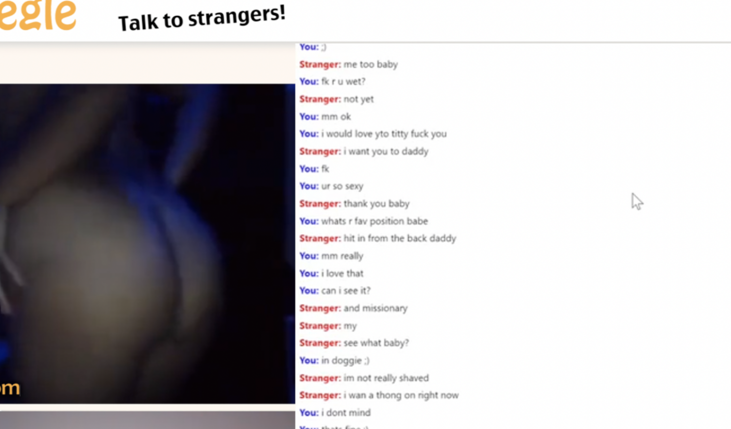 Omegle Sex Chat Logs